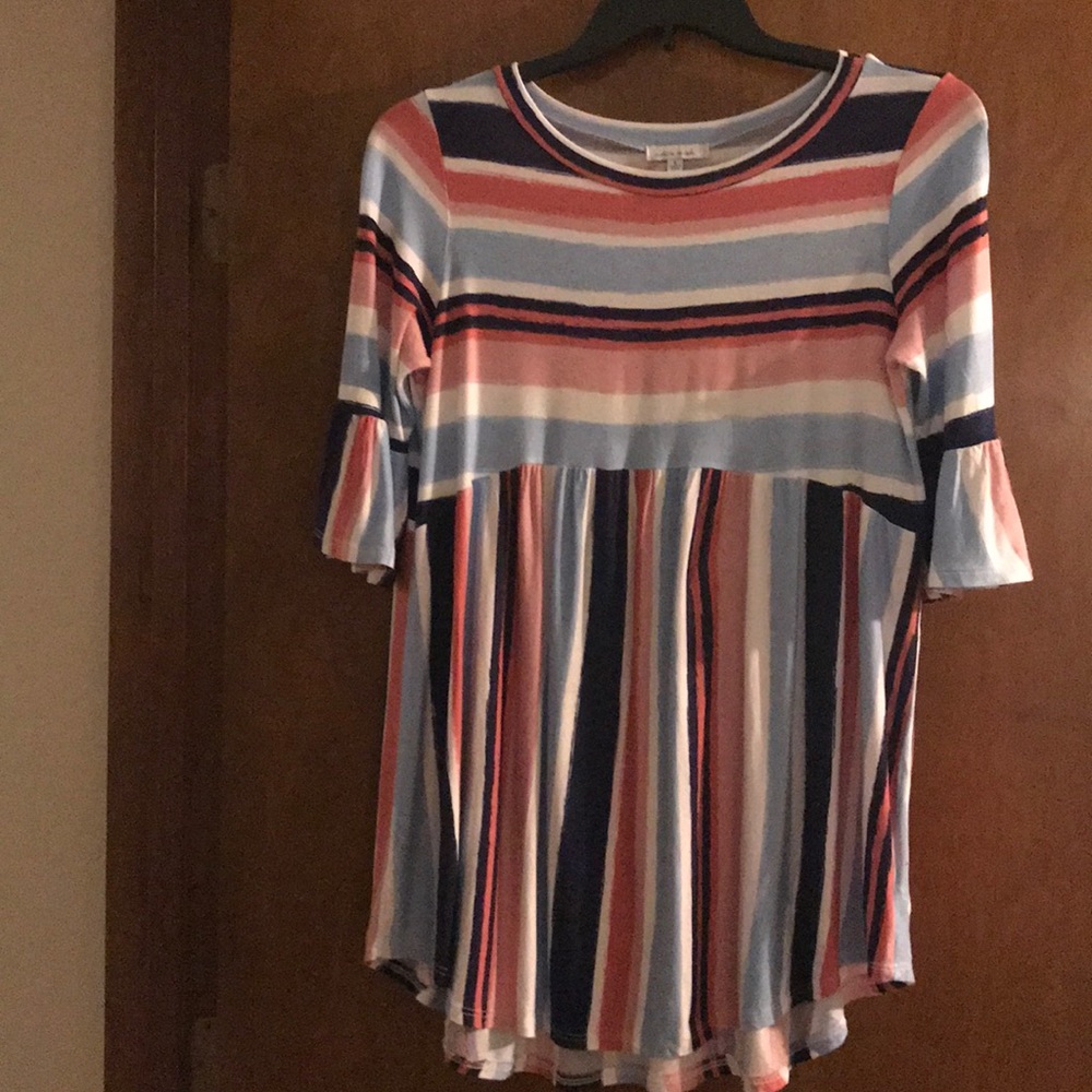 Knit tunic blouse